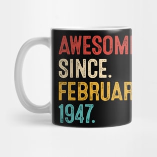 vintage 1947 birthday men women Mug